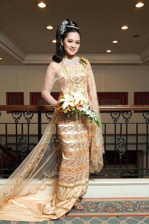 Myanmar Traditional Wedding Gowns