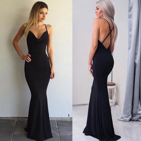 Portia & Scarlett Black Square Neck Maxi Dress