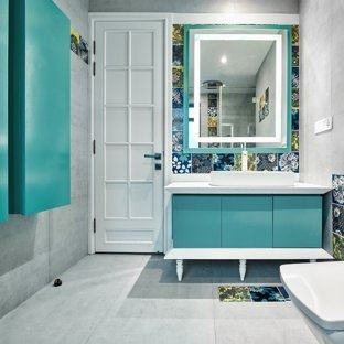 teal and gray bathroom ideas