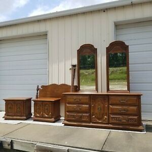 Solid Oak Bedroom Furniture Set