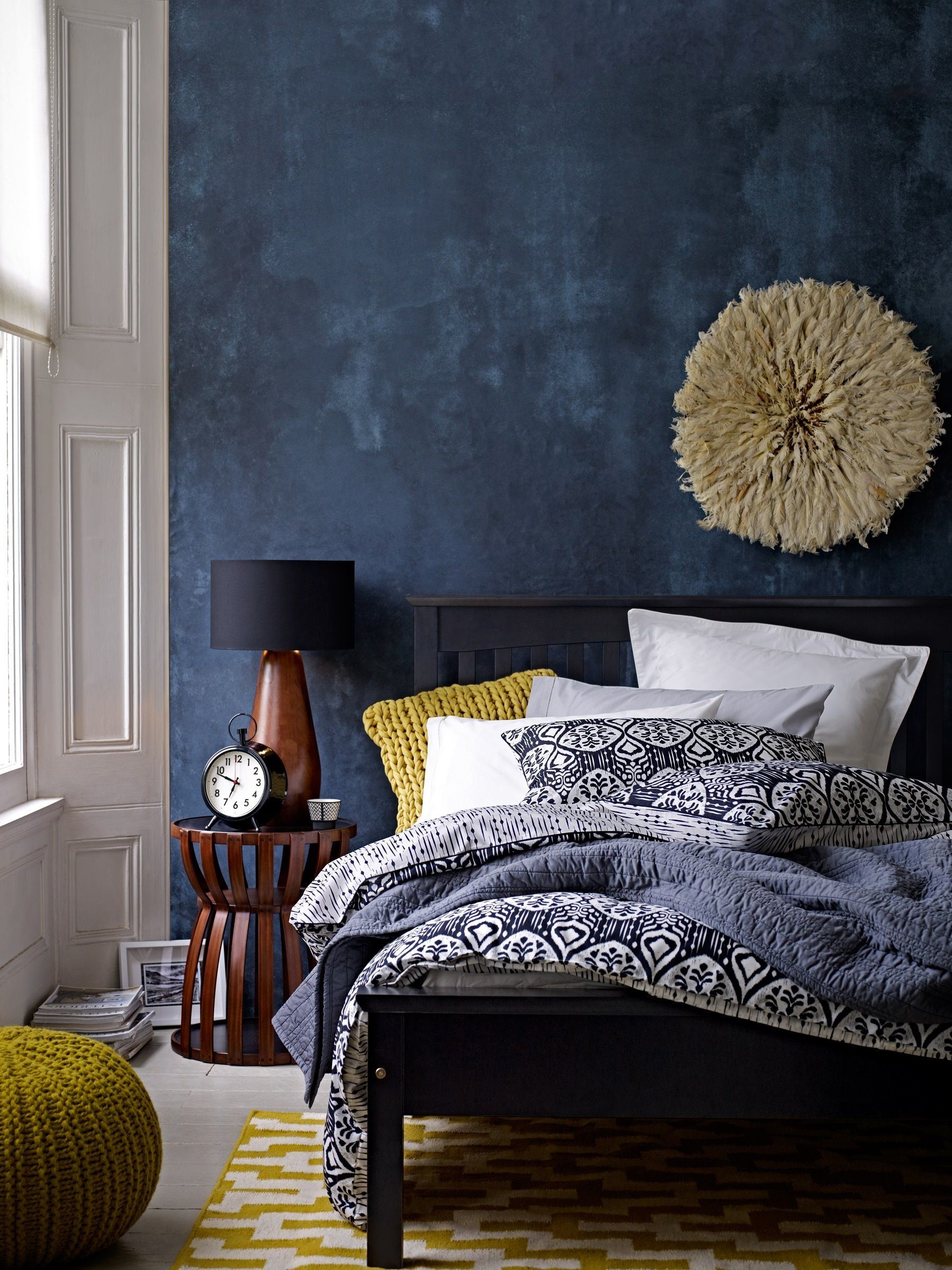 navy blue and yellow bedroom ideas decorating in bedro