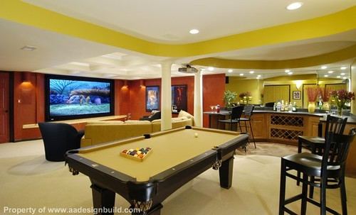 A renovated or finished basement can add warmth and elegance to your home