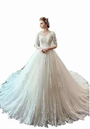 Discount Sparkly Ball Gown Wedding Dresses Capped Off Shoulder Sweep Train  Sequined Plus Size Wedding Dress Vestido De Novia Customized Bridal Gowns  Simple