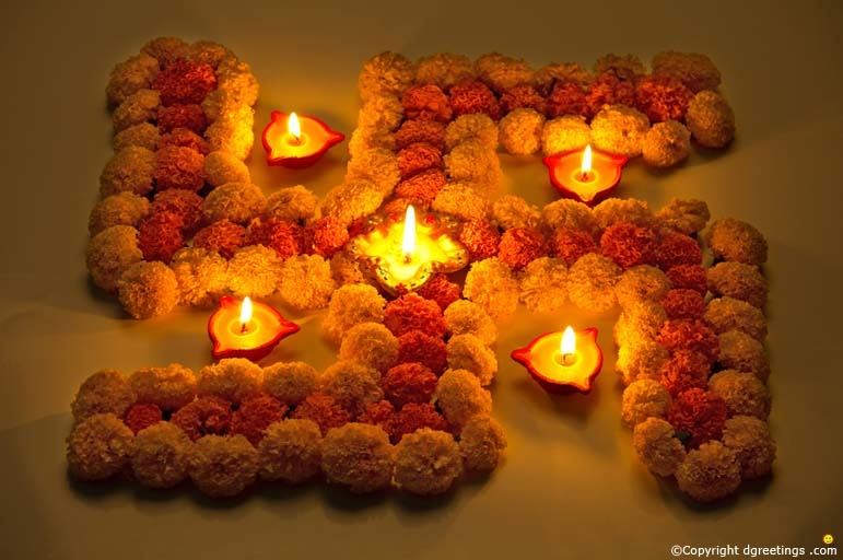 Add floating candles for the Diwali flavour  or use