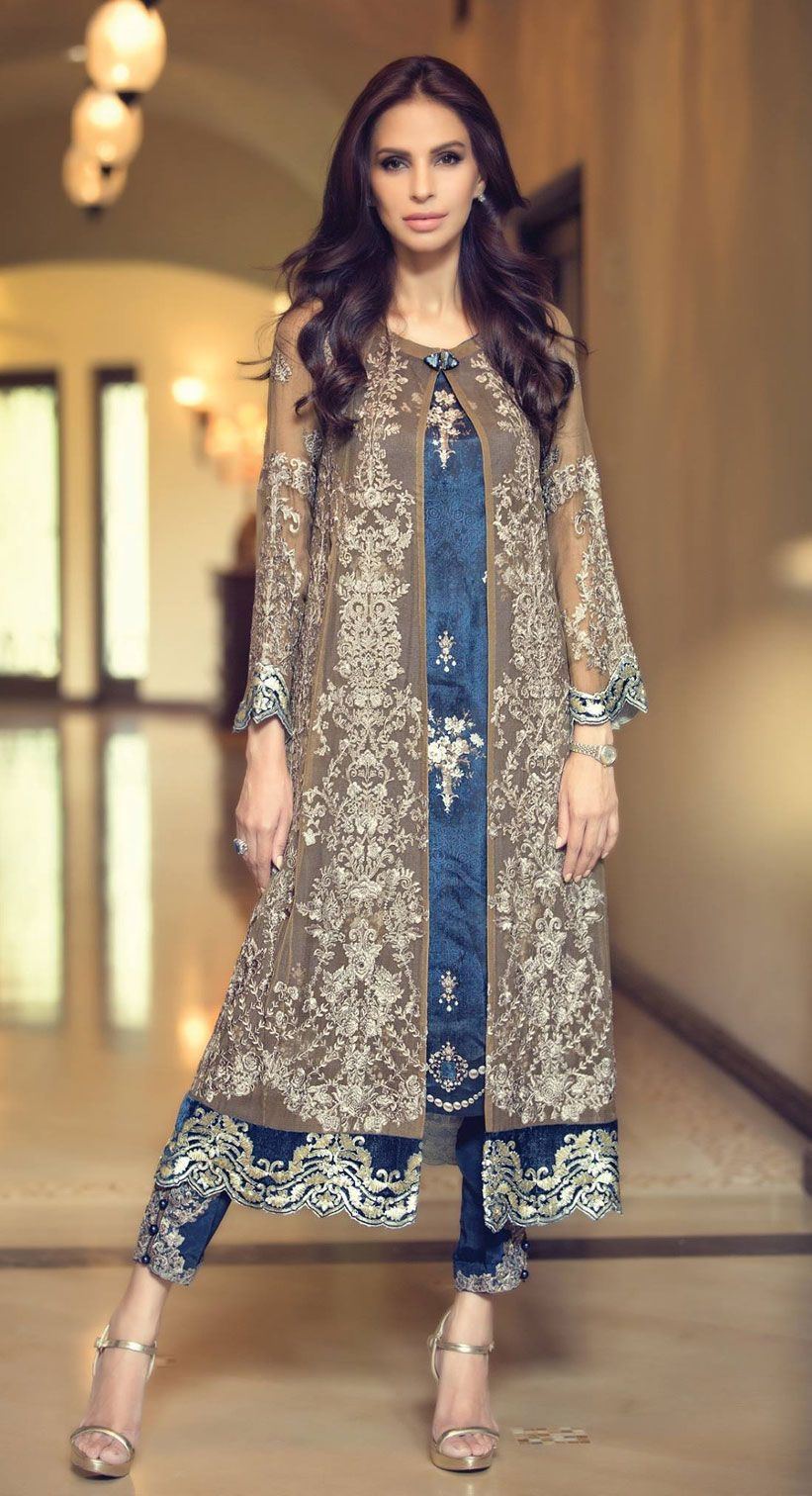 Serene White Eid Collection 2019 Festive Fashion  Designer Dress In Pakistan