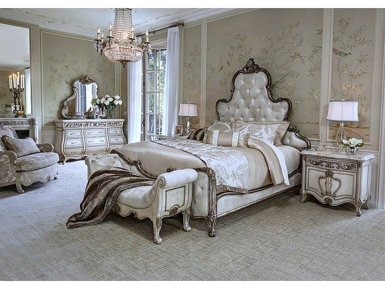 aico furniture bedroom sets 8 piece mantel set