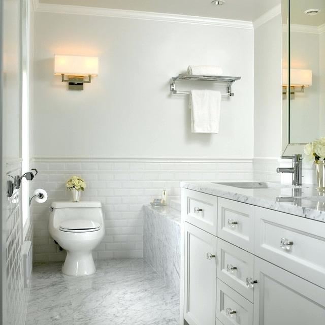 All white bathroom