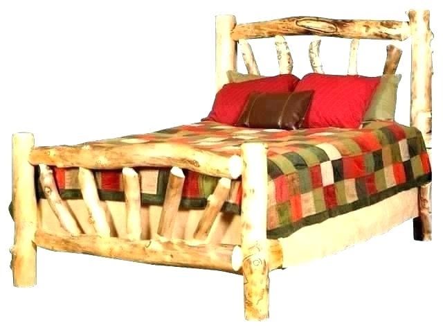 rustic aspen log beds bathroom design ideas furniture colorado