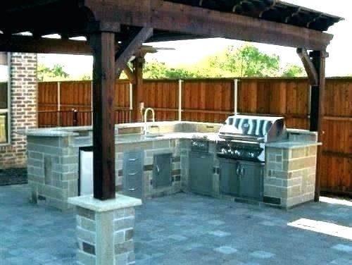 backyard ideas brick barbecue