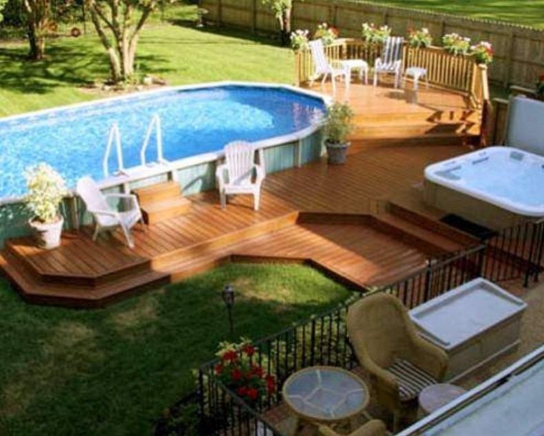 Those some of the Above Ground Pool Ideas for your dreamed swimming pool
