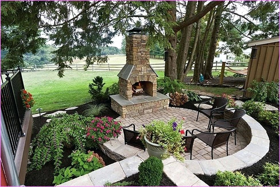 backyard ideas brick stone