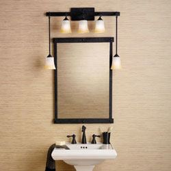 Bathroom lighting can illuminate the darkest spaces or add a subtle,  calming sparkle