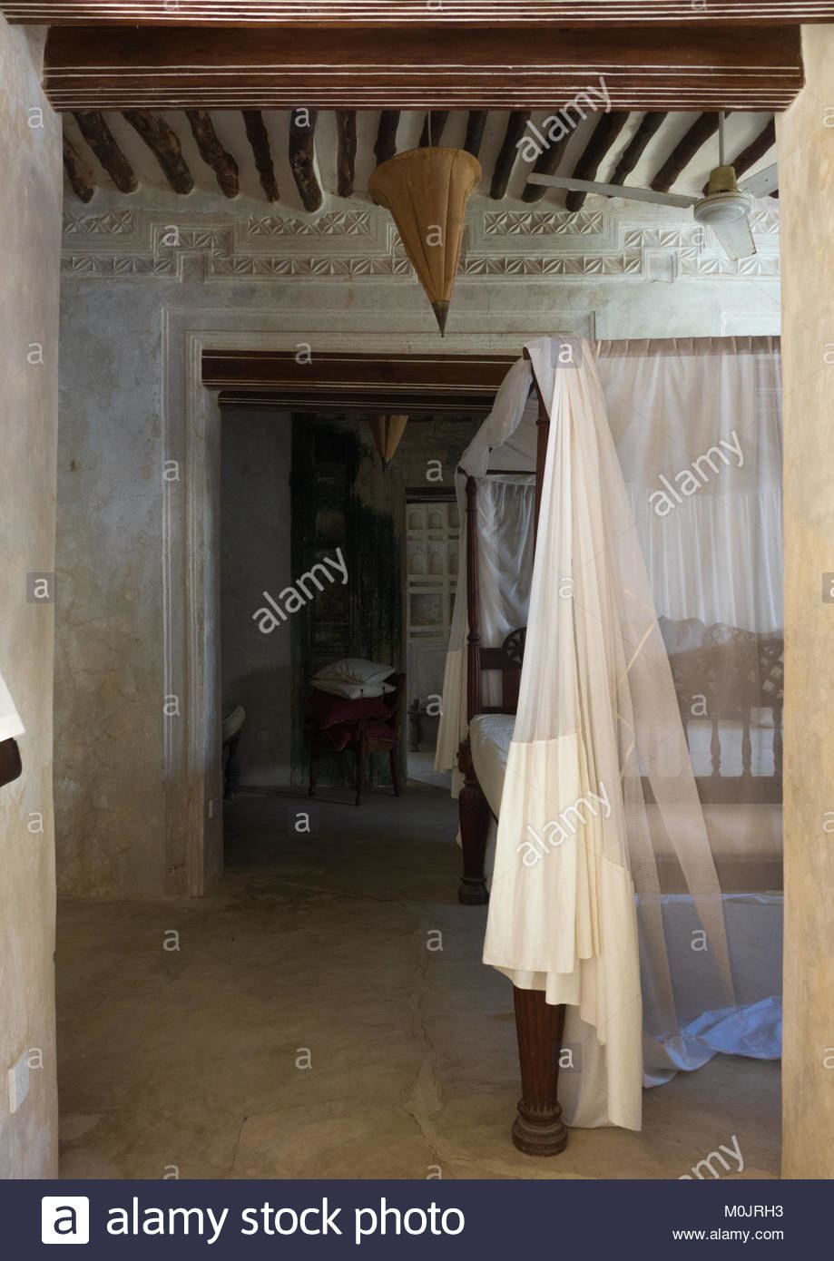 Bedroom of a traditional swahili house, Lamu Island, Kenya | by  berengere
