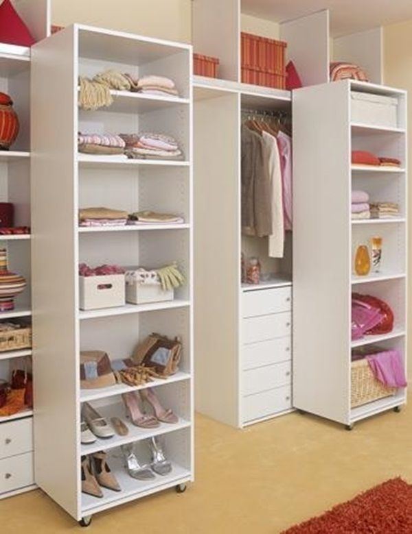 narrow walk in closet design ideas organization