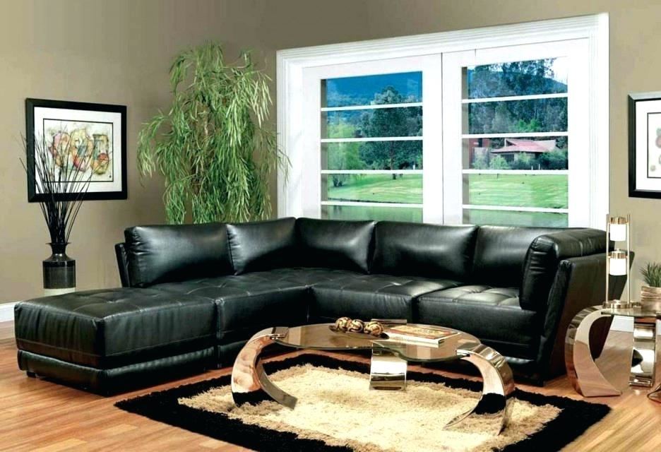 black leather sectional decorating ideas living room