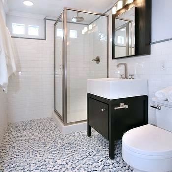 penny floor tile bathroom