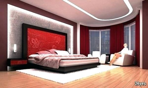 burgundy bedroom