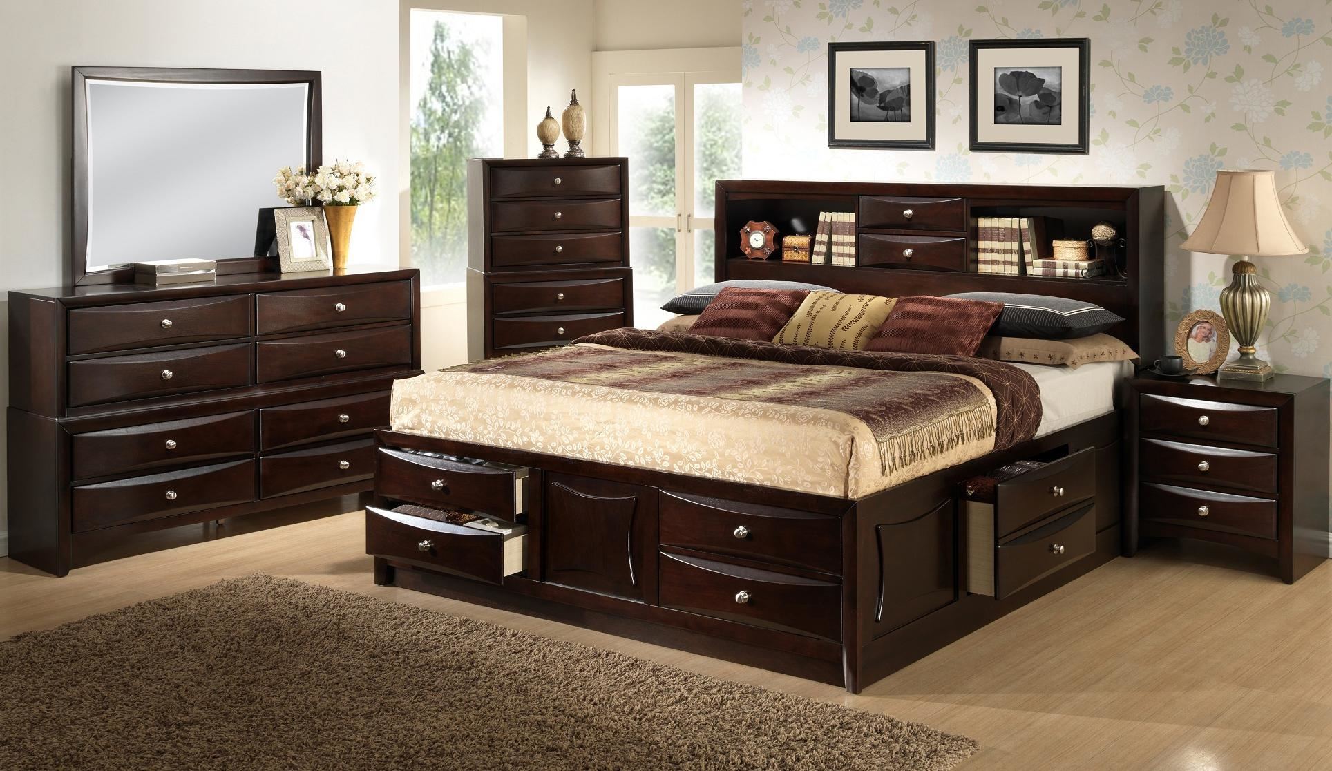 King Bedroom Sets Espresso Home Decor Inspirations Dark Wood Furniture