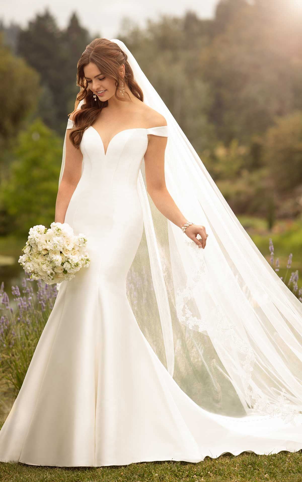 Off Shoulder Wedding gown