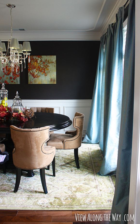 Dining Room, wainscoting, Sherwin Williams Wall Street