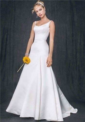 Nicole Miller Ivory Silk Faille Dakota Or E00009 Sexy Wedding Dress Size 10  (M)