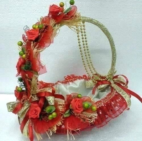 decorative  basket gift and trousseau packing concepts decoration ideas for wedding