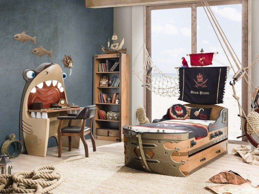 pirate bedroom decor wall decorating theme bedrooms manor childrens