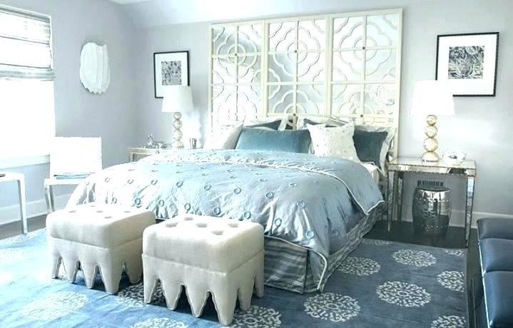 blue gray bedroom