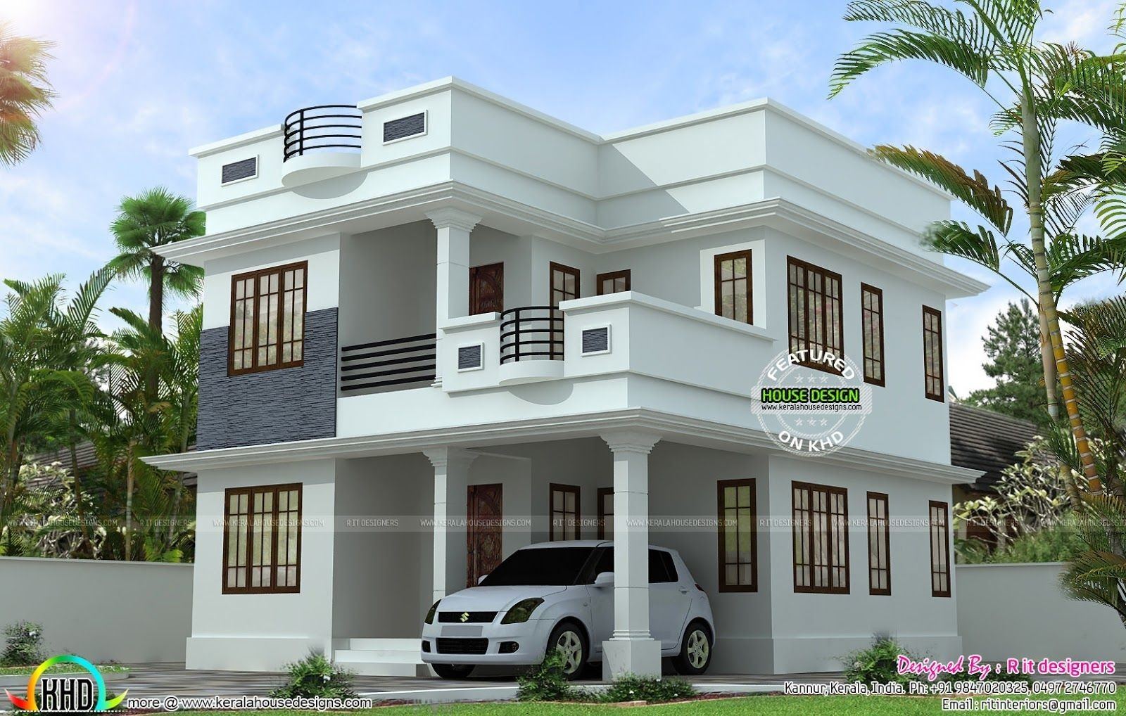 front elevation design house map building design brown