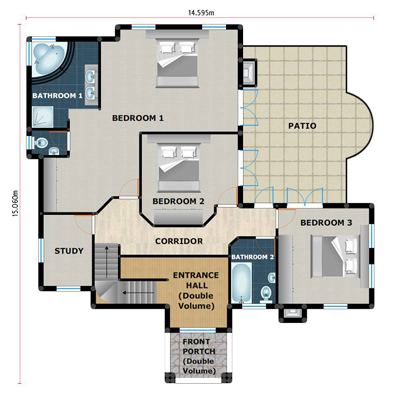 floor plans for houses house plans bedroom modern plan custom small flat  roof 3 house plans