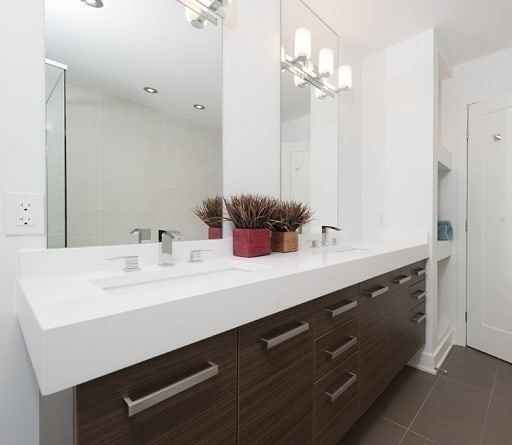 double vanity mirror interior bathroom