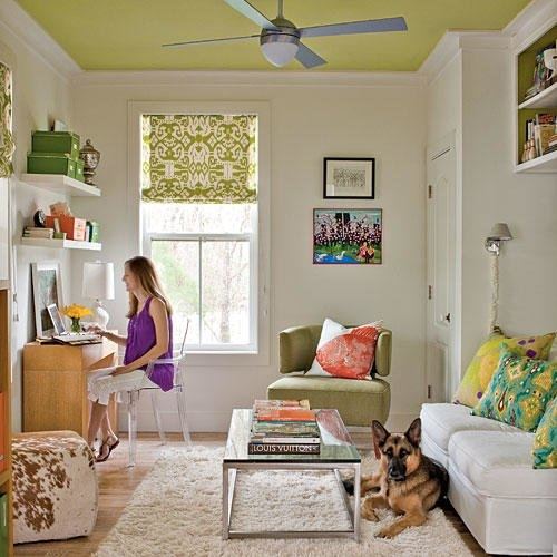 Make a gallery wall above your bed for a dramatic effect in your room