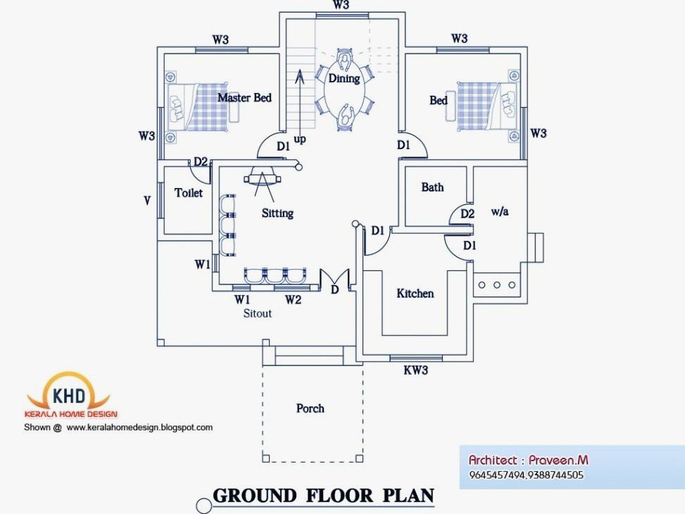 Indian House Design Plans Free New south Indian House Plans Free House  Design Plans