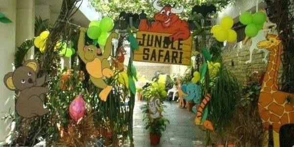com: Jungle Theme Party Supplies Animal Decorations Safari Party  Supplies for Birthday Baby Shower Party Decorations: Toys & Games