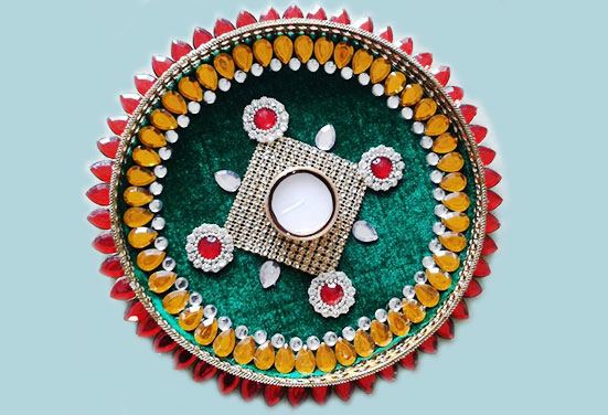 Discover beautiful Navratri aarti thali decoration ideas