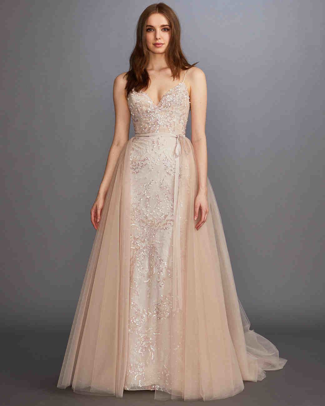 Lazaro creates perfection for a bride's evening under the stars, an opulent  ballroom bathed in golden light, or a magical destination far far away