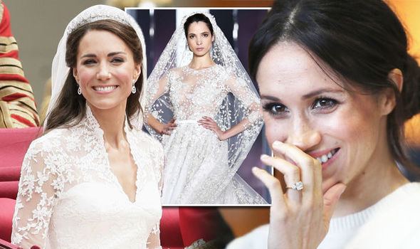 Clockwise from left: Kate Middleton at Prince Harry and Meghan Markle's wedding