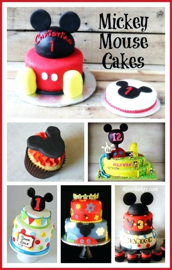 mickey mouse birthday cake