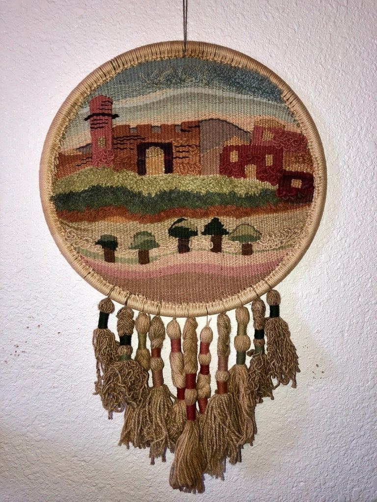 click embroidered wall hanging mexican