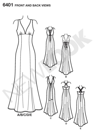 1950s BEAUTIFUL Formal Evening Gown Pattern BUTTERICK 5901 Susie Stephens  Design Straplesss Dress,Quick n Easy