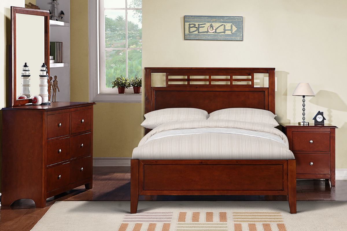 Furniture K Series Medium Oak King Nutmeg Bed Click To Enlarge