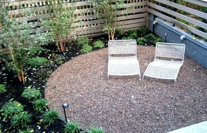 pebble patio ideas concrete