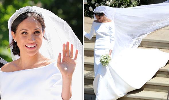 Meghan Markle wore a dress by British designer Clare Waight Keller for her  wedding to Prince Harry on Saturday