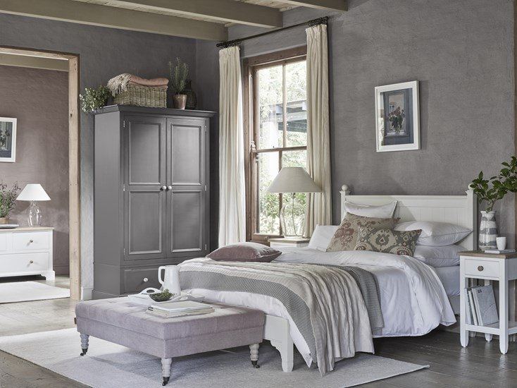 Henley Soft Grey and Oak Kingsize Bedroom Package