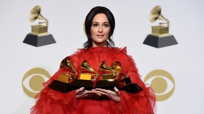 Country singer Kacey Musgraves won album of the year for Golden Hour