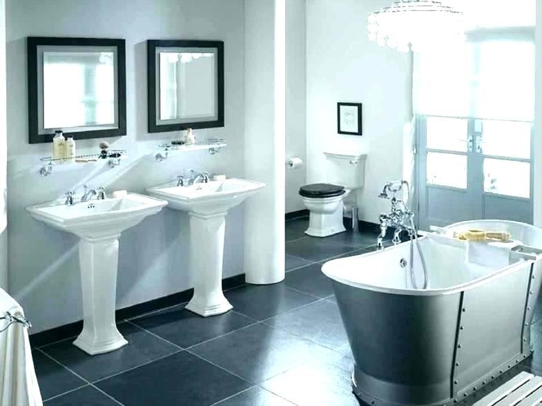 yellow and grey bathroom  decorating