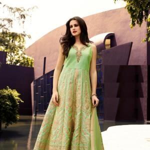 gown styled dresses, short shirt and trouser with heavy flare and  saree