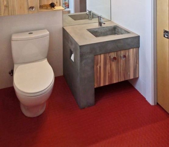 studded rubber flooring bathroom