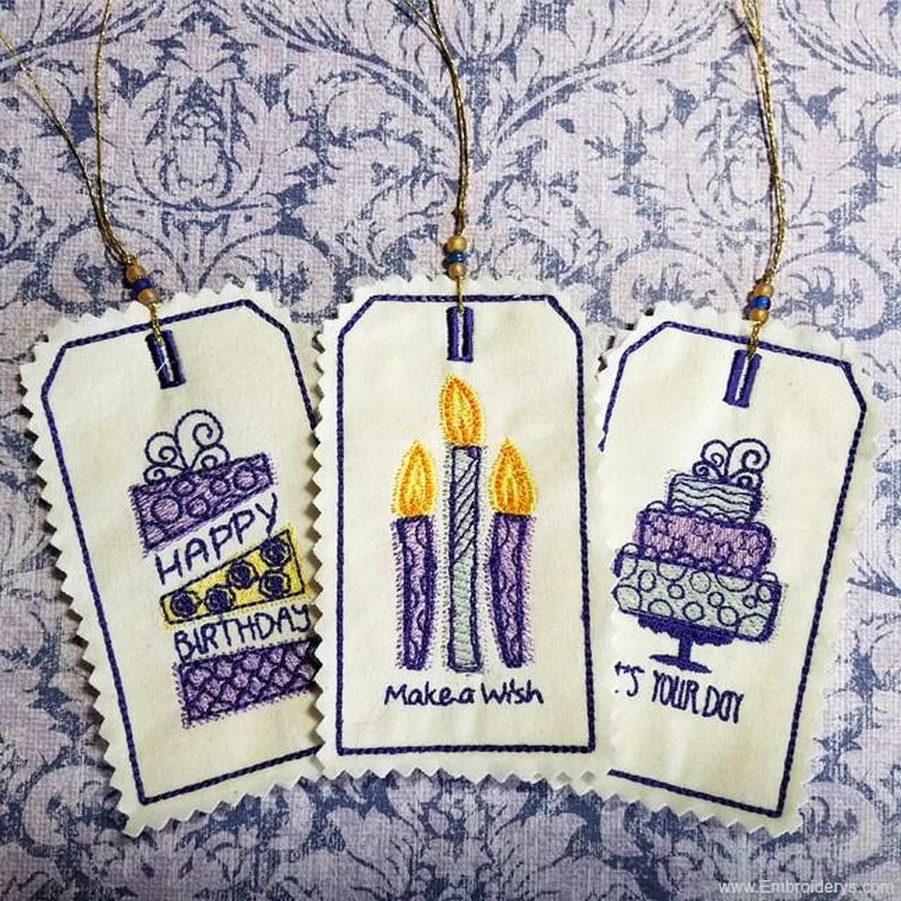 Price / Gift Tags Embroidery Design Set 3