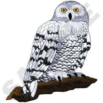 Six Owls, 3 branches and cage embroidery design set